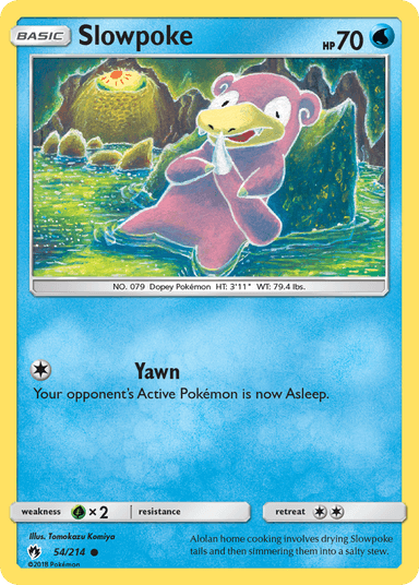 Carta Slowpoke 54/214 do set Lost Thunder — Pokémon TCG | Bynx