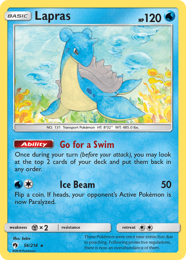 Carta Lapras 56/214 do set Lost Thunder — Pokémon TCG | Bynx
