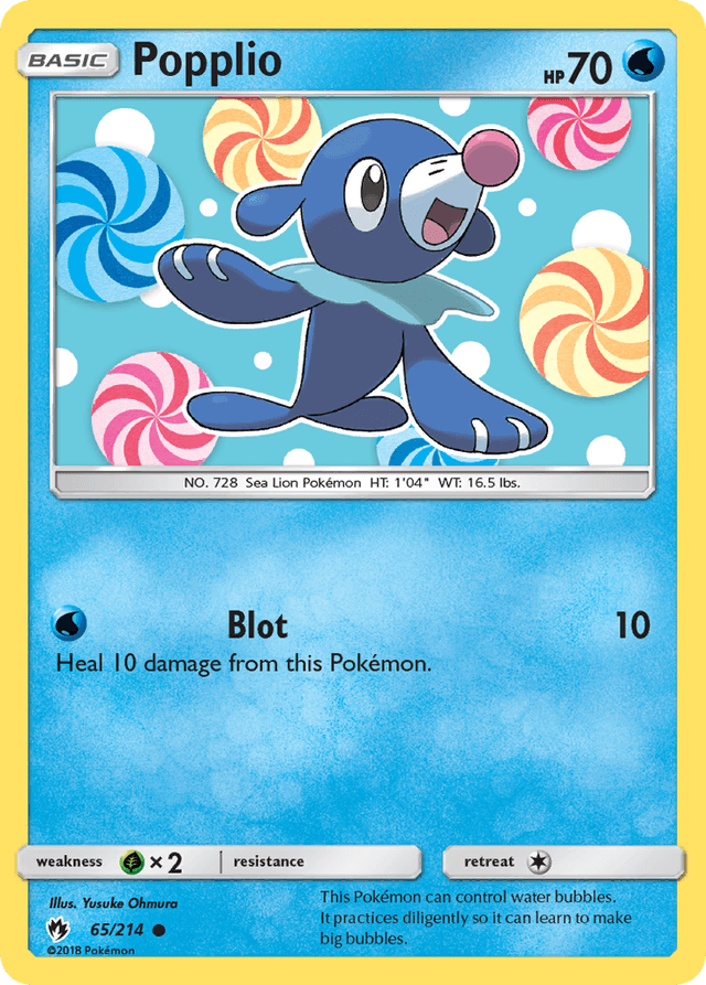 Carta Popplio 65/214 do set Lost Thunder — Pokémon TCG | Bynx