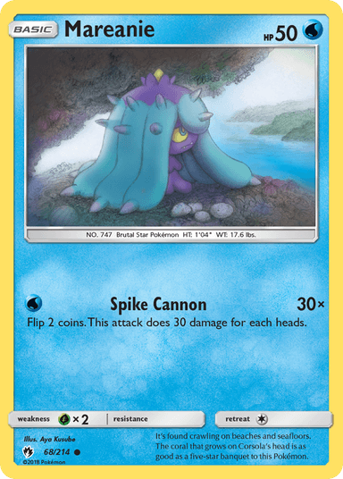 Carta Mareanie 68/214 do set Lost Thunder — Pokémon TCG | Bynx