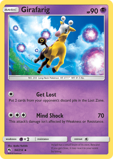 Carta Girafarig 94/214 do set Lost Thunder — Pokémon TCG | Bynx