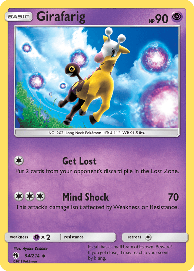 Carta Girafarig 94/214 do set Lost Thunder — Pokémon TCG | Bynx
