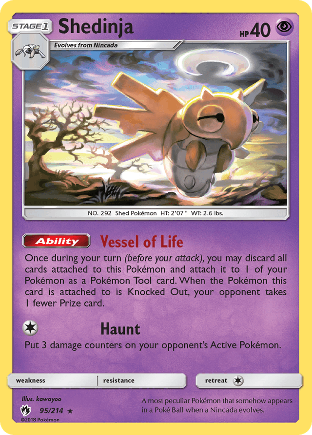 Carta Shedinja 95/214 do set Lost Thunder — Pokémon TCG | Bynx