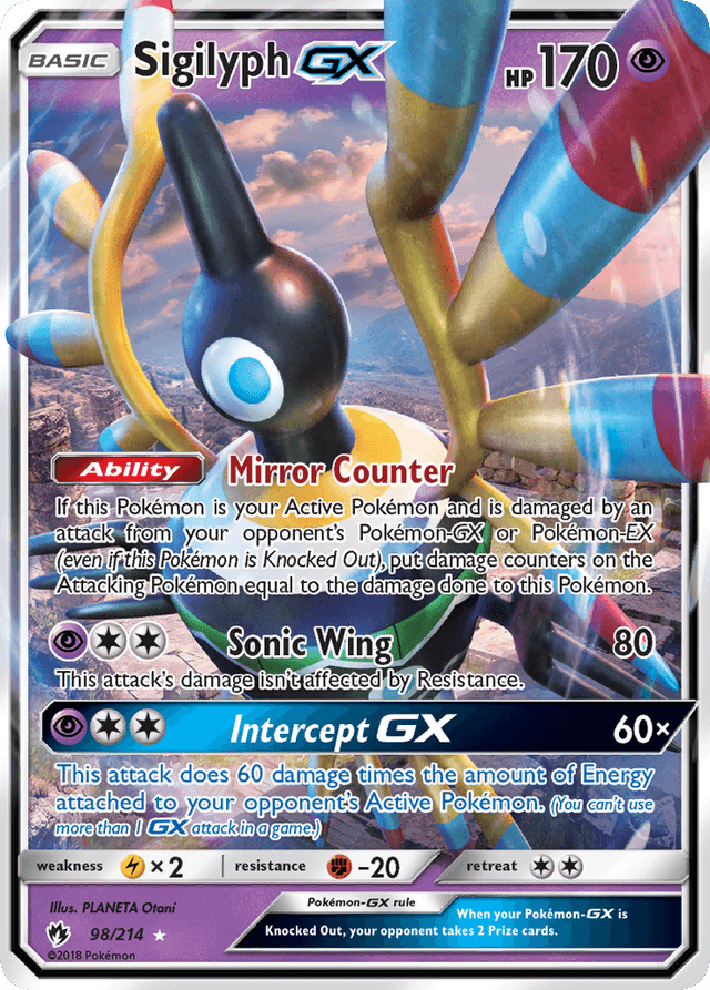 Carta Sigilyph-GX 98/214 do set Lost Thunder — Pokémon TCG | Bynx