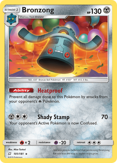 Carta Bronzong 101/181 do set Team Up — Pokémon TCG | Bynx