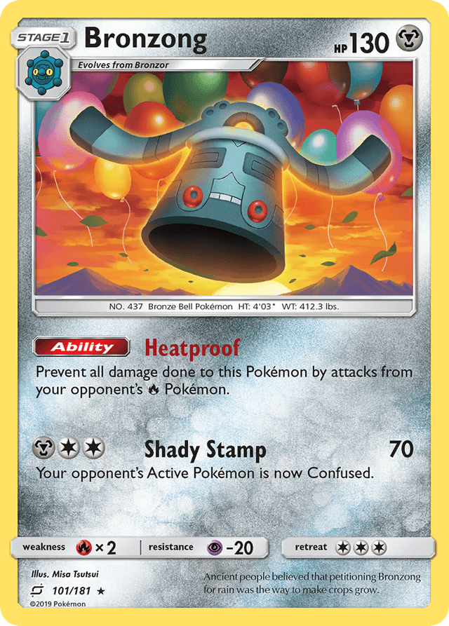 Carta Bronzong 101/181 do set Team Up — Pokémon TCG | Bynx
