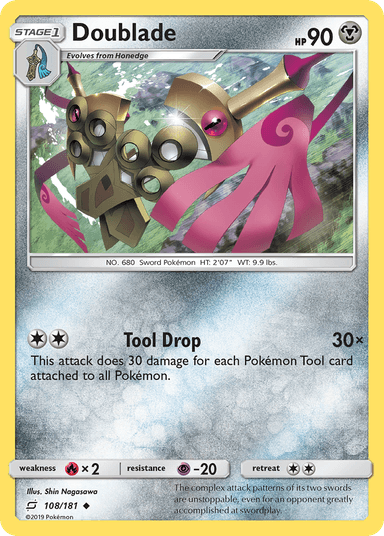 Carta Doublade 108/181 do set Team Up — Pokémon TCG | Bynx