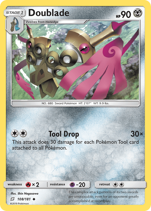 Carta Doublade 108/181 do set Team Up — Pokémon TCG | Bynx