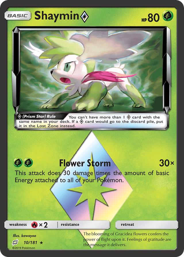 Carta Shaymin ◇ 10/181 do set Team Up — Pokémon TCG | Bynx