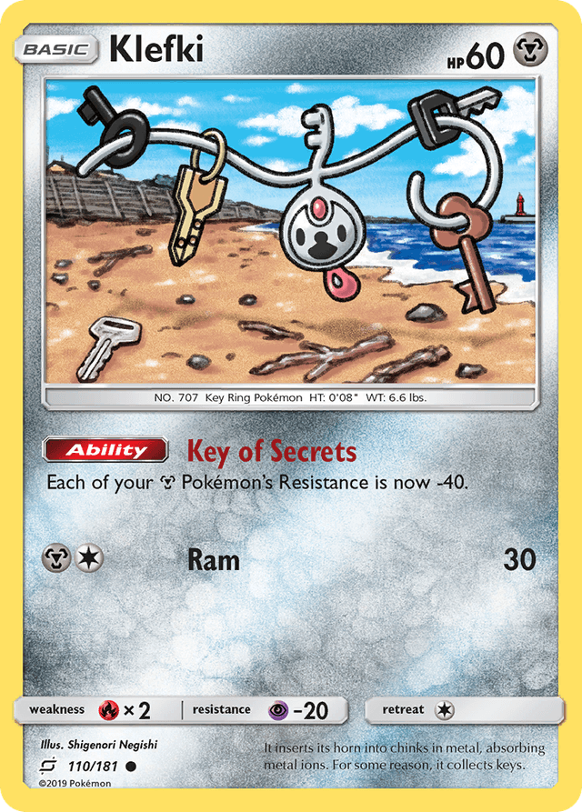 Carta Klefki 110/181 do set Team Up — Pokémon TCG | Bynx
