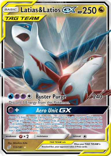 Carta Latias & Latios-GX 113/181 do set Team Up — Pokémon TCG | Bynx
