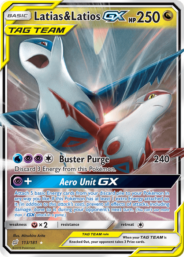 Carta Latias & Latios-GX 113/181 do set Team Up — Pokémon TCG | Bynx