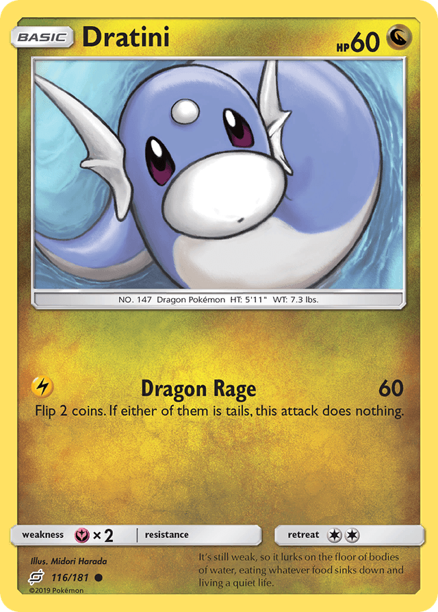 Carta Dratini 116/181 do set Team Up — Pokémon TCG | Bynx