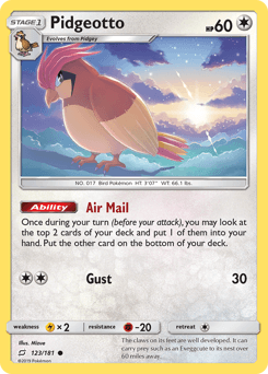 Pidgeotto 123 — Team Up