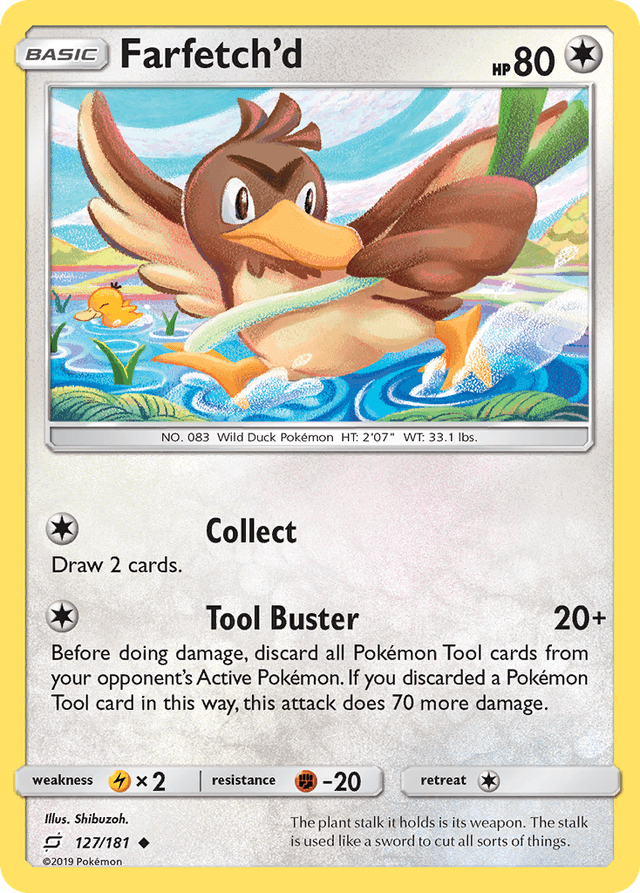 Carta Farfetch'd 127/181 do set Team Up — Pokémon TCG | Bynx