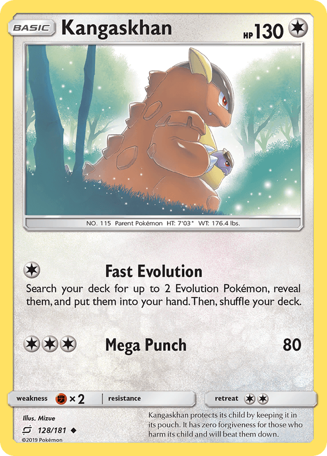 Carta Kangaskhan 128/181 do set Team Up — Pokémon TCG | Bynx