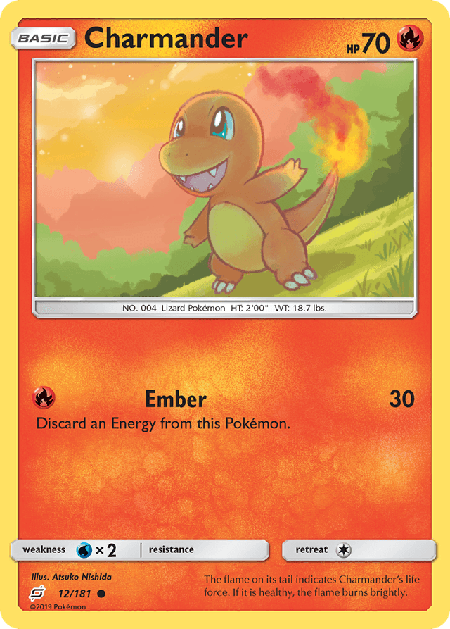 Carta Charmander 12/181 do set Team Up — Pokémon TCG | Bynx