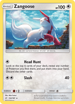 Zangoose 132 — Team Up