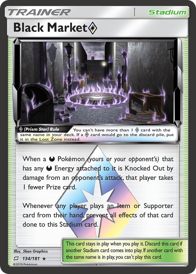 Carta Black Market ◇ 134/181 do set Team Up — Pokémon TCG | Bynx