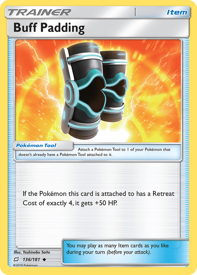 Carta Buff Padding 136/181 do set Team Up — Pokémon TCG | Bynx