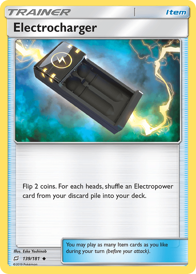 Carta Electrocharger 139/181 do set Team Up — Pokémon TCG | Bynx