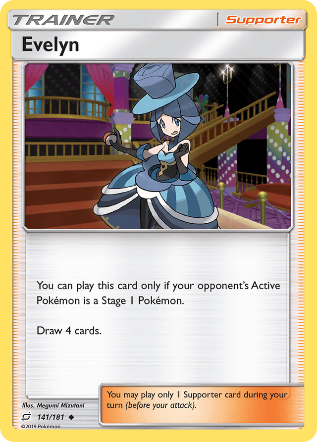 Carta Evelyn 141/181 do set Team Up — Pokémon TCG | Bynx
