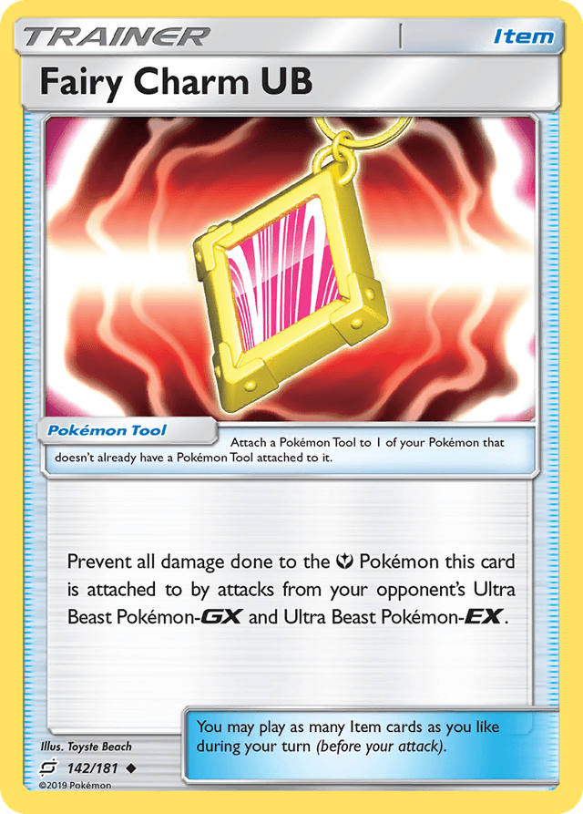 Carta Fairy Charm UB 142/181 do set Team Up — Pokémon TCG | Bynx