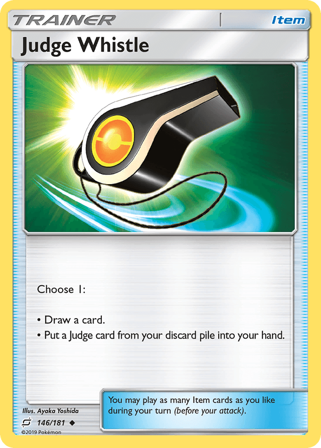 Carta Judge Whistle 146/181 do set Team Up — Pokémon TCG | Bynx