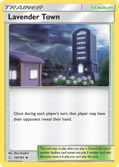 Carta Lavender Town 147/181 do set Team Up — Pokémon TCG | Bynx
