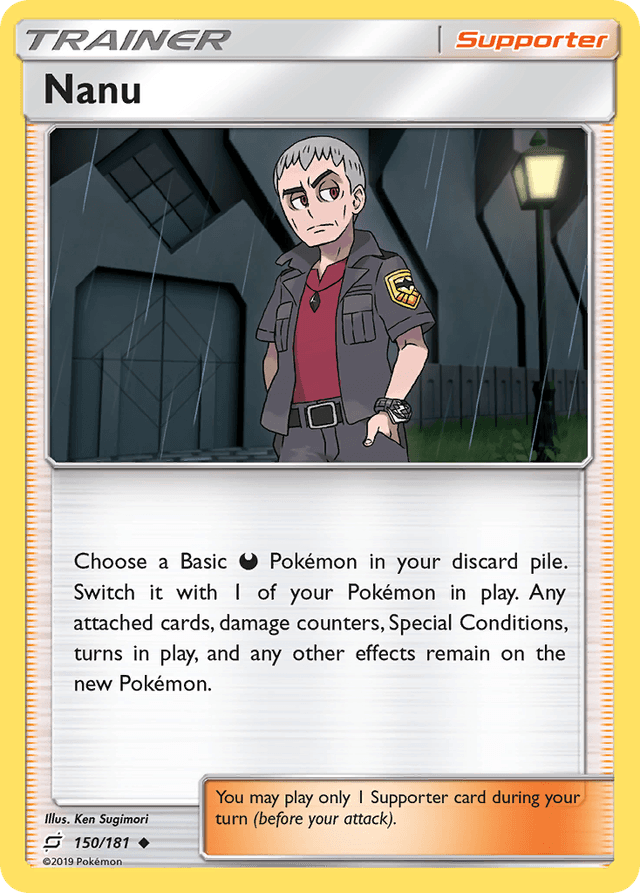 Carta Nanu 150/181 do set Team Up — Pokémon TCG | Bynx