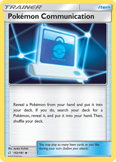 Carta Pokémon Communication 152/181 do set Team Up — Pokémon TCG | Bynx