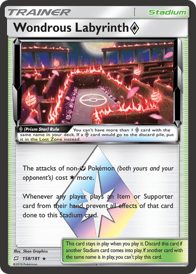 Carta Wondrous Labyrinth ◇ 158/181 do set Team Up — Pokémon TCG | Bynx