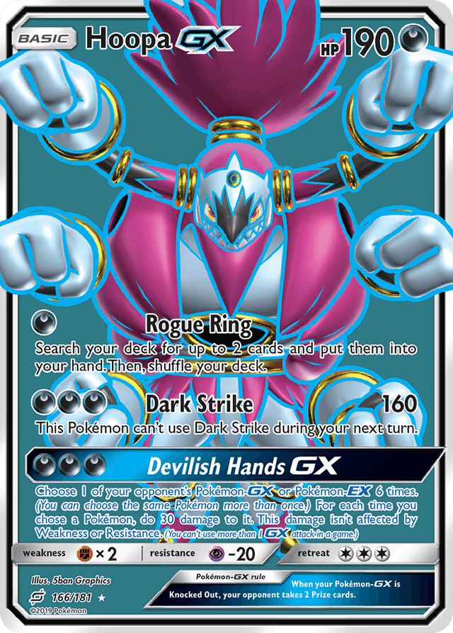 Carta Hoopa-GX 166/181 do set Team Up — Pokémon TCG | Bynx
