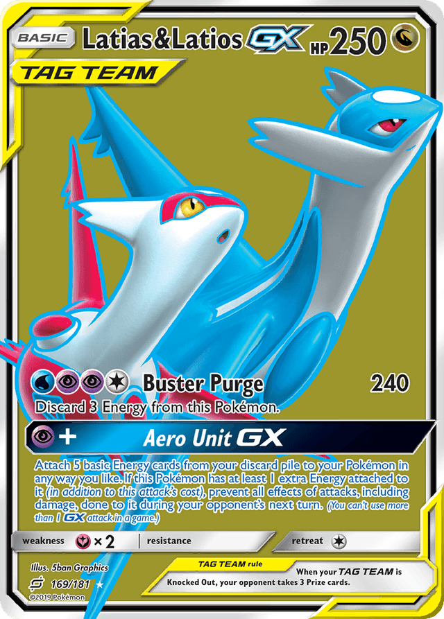 Carta Latias & Latios-GX 169/181 do set Team Up — Pokémon TCG | Bynx