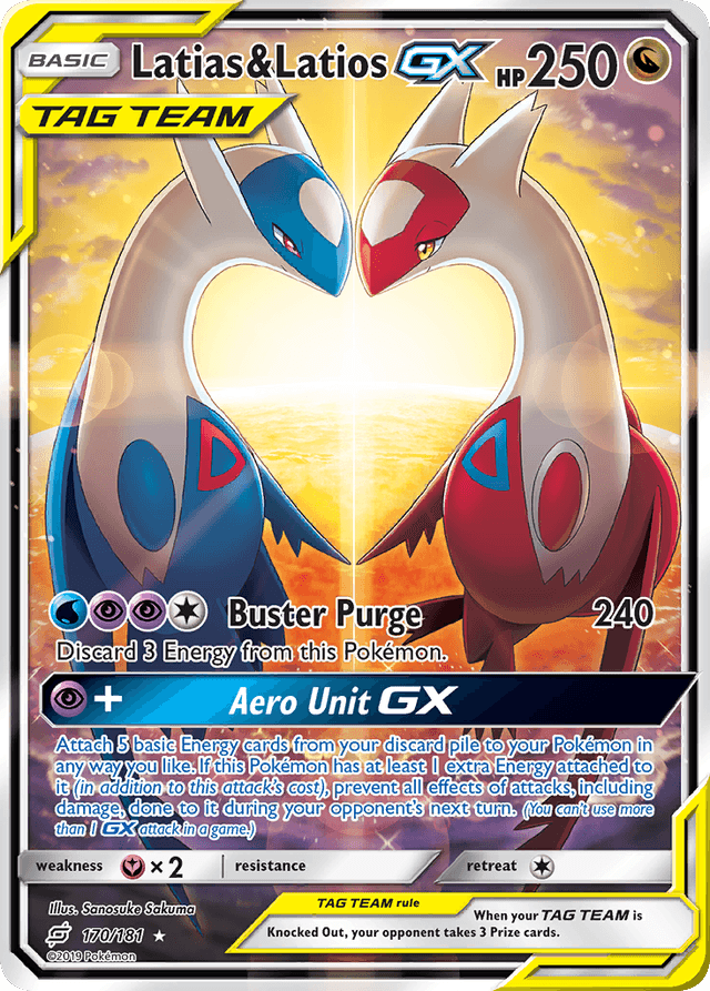 Carta Latias & Latios-GX 170/181 do set Team Up — Pokémon TCG | Bynx