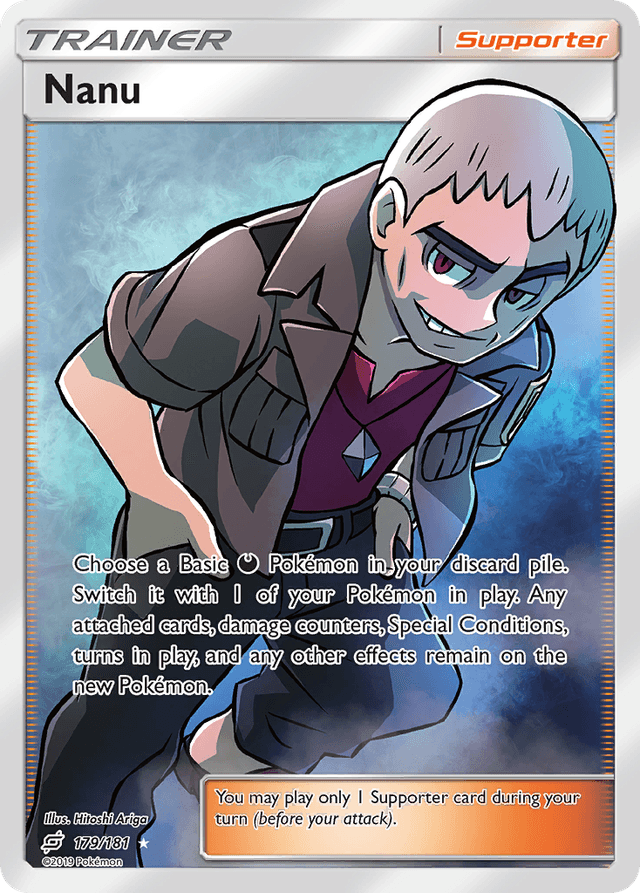 Carta Nanu 179/181 do set Team Up — Pokémon TCG | Bynx