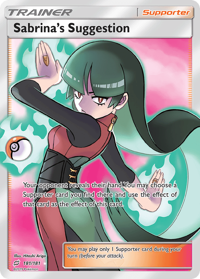 Carta Sabrina's Suggestion 181/181 do set Team Up — Pokémon TCG | Bynx