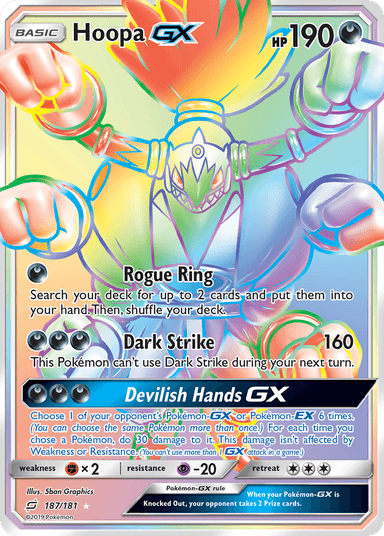 Carta Hoopa-GX 187/181 do set Team Up — Pokémon TCG | Bynx