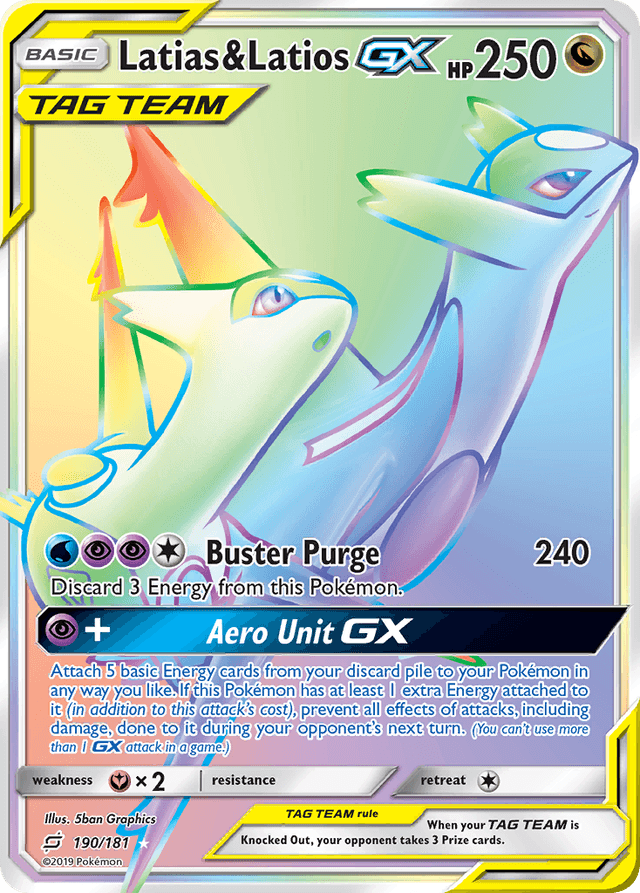 Carta Latias & Latios-GX 190/181 do set Team Up — Pokémon TCG | Bynx