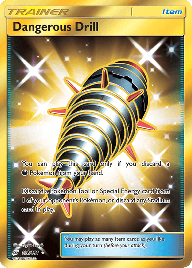 Carta Dangerous Drill 192/181 do set Team Up — Pokémon TCG | Bynx