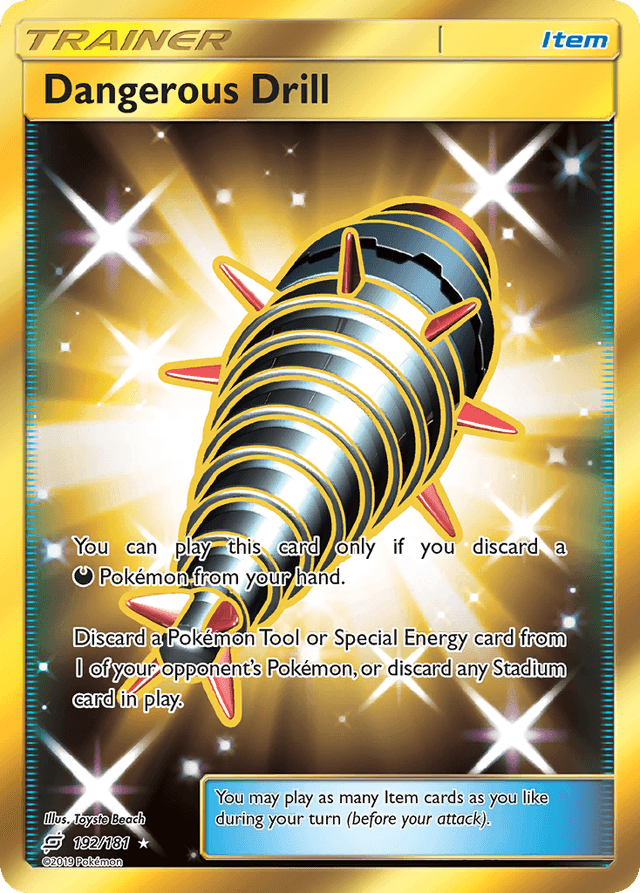 Carta Dangerous Drill 192/181 do set Team Up — Pokémon TCG | Bynx