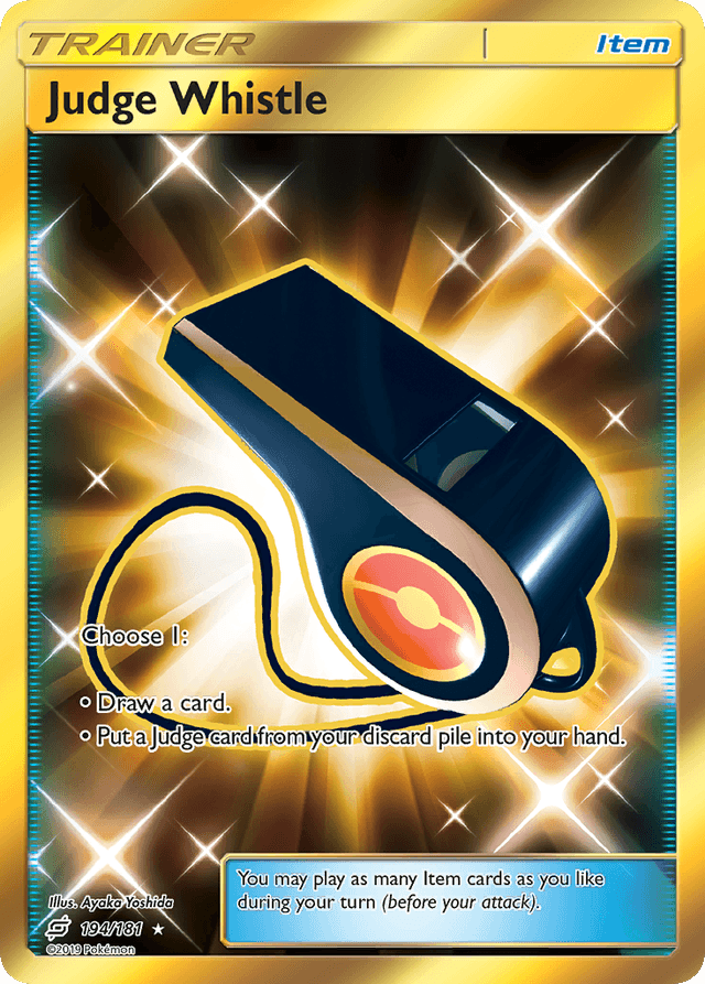 Carta Judge Whistle 194/181 do set Team Up — Pokémon TCG | Bynx