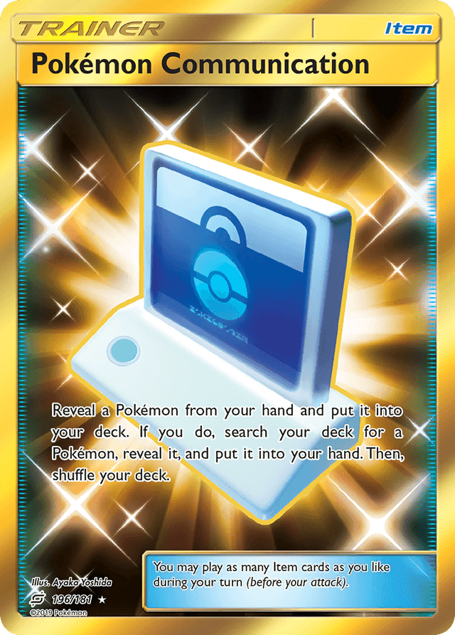 Carta Pokémon Communication 196/181 do set Team Up — Pokémon TCG | Bynx