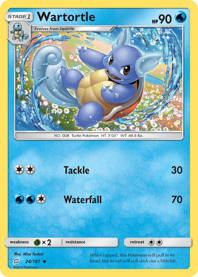 Carta Wartortle 24/181 do set Team Up — Pokémon TCG | Bynx