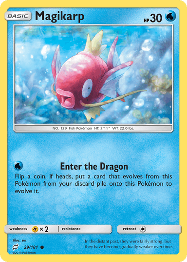Carta Magikarp 29/181 do set Team Up — Pokémon TCG | Bynx