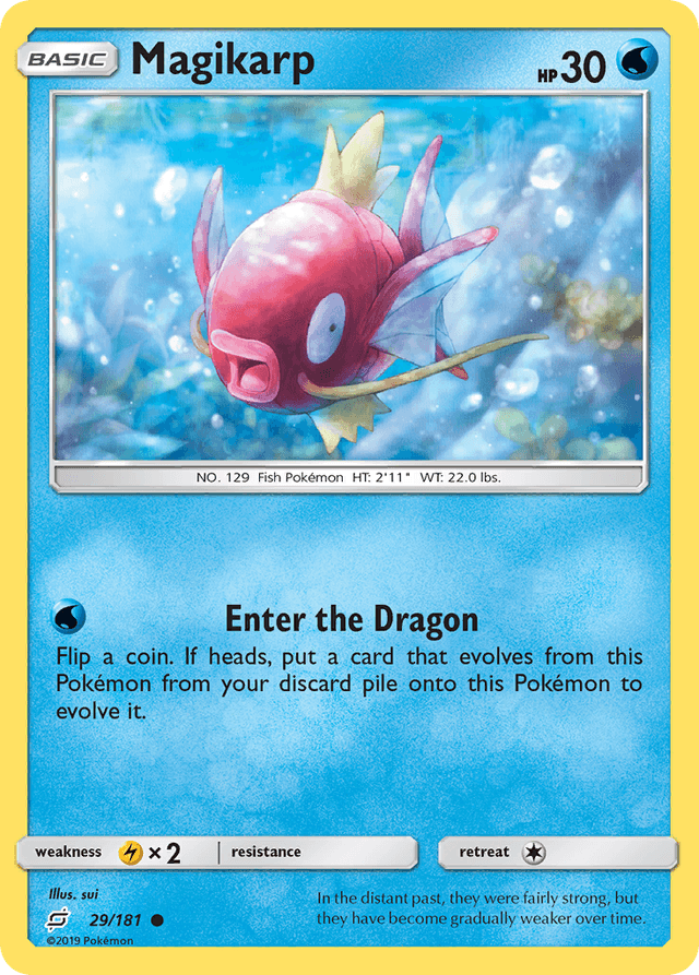 Carta Magikarp 29/181 do set Team Up — Pokémon TCG | Bynx
