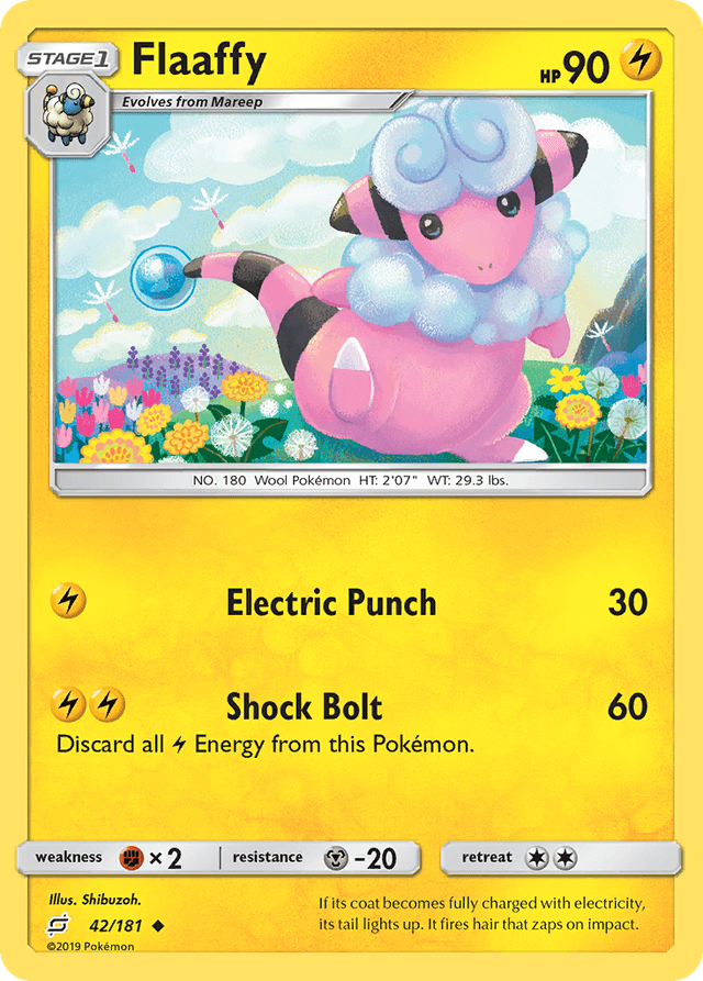 Carta Flaaffy 42/181 do set Team Up — Pokémon TCG | Bynx
