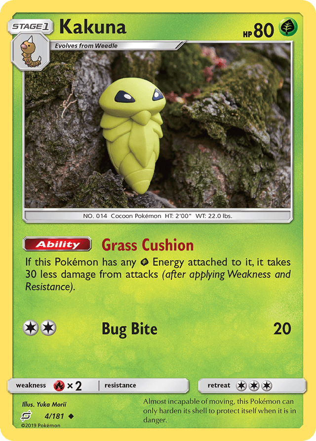 Carta Kakuna 4/181 do set Team Up — Pokémon TCG | Bynx