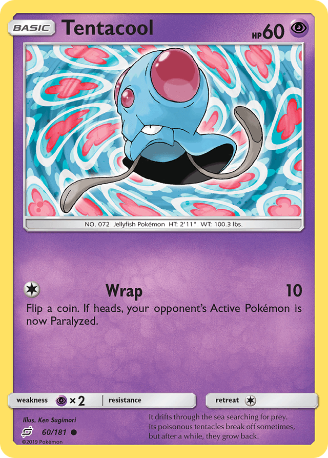 Carta Tentacool 60/181 do set Team Up — Pokémon TCG | Bynx