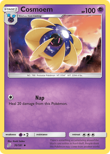 Carta Cosmoem 70/181 do set Team Up — Pokémon TCG | Bynx